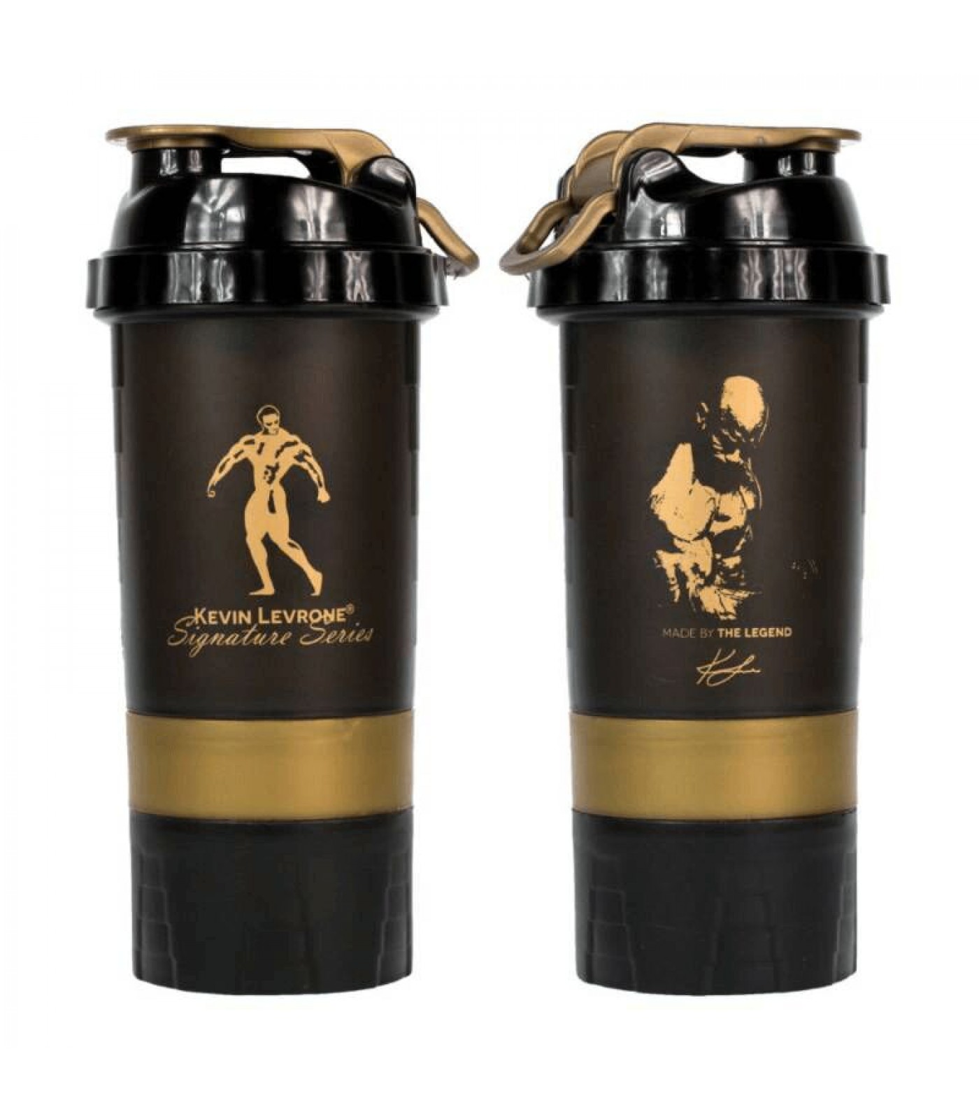 Kevin Levrone Shaker / Made by the Legend / 500ml - Черно/Златен